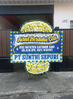 Papan Bunga Duka di Sukarapih